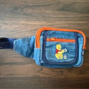 Vintage Disney Winnie the Pooh Denim Sling Bag – Mini Crossbody – 7x6